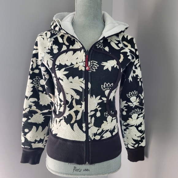 lululemon athletica Tops - Lululemon Floral Scuba Hoodie